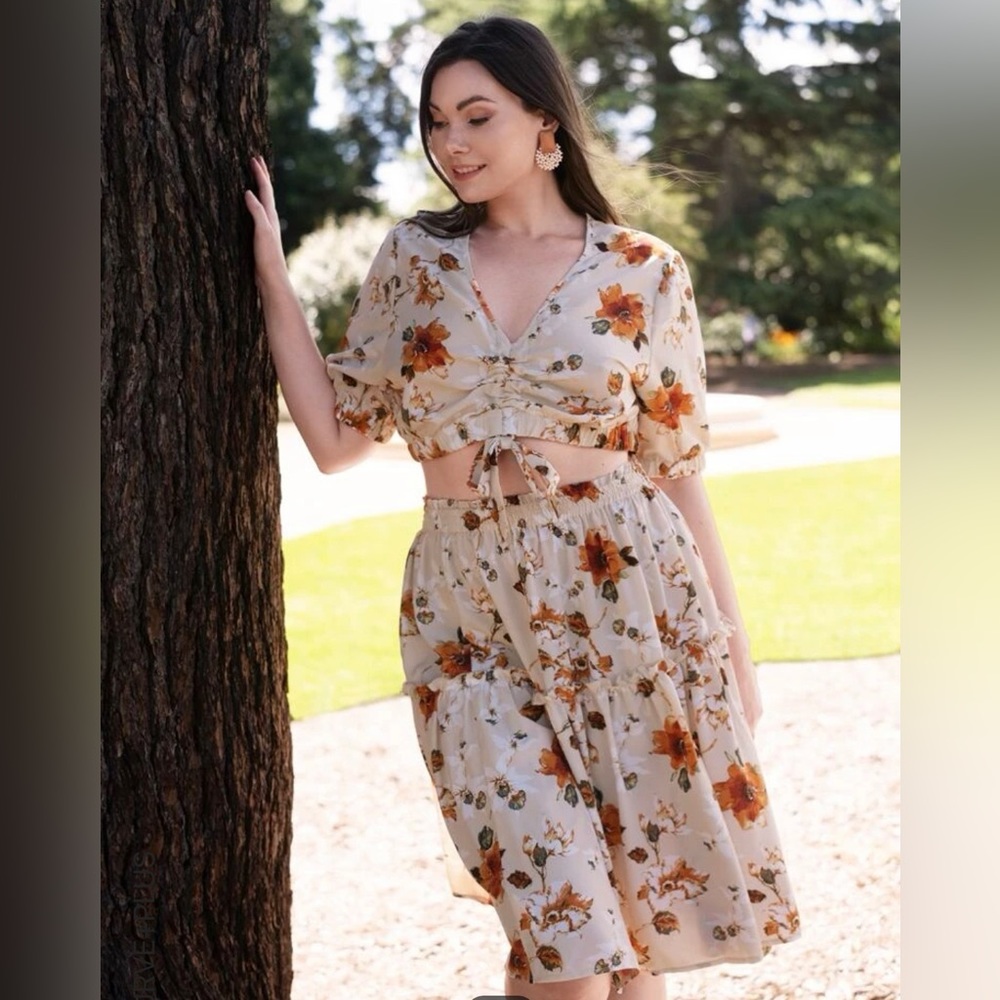 Fall two piece dress